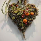 srdíčko ze sušených květin