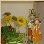 veselá aranžmá s pampeliškami