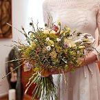 svatební kytice ve stylu vintage